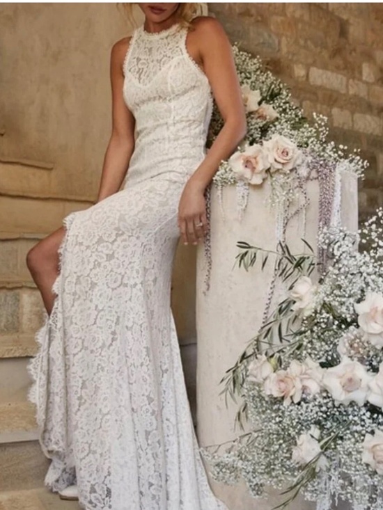 Lulus Dresses & Skirts - NWT Lulus Love Everlasting White Floral Lace Mermaid Maxi Dress
